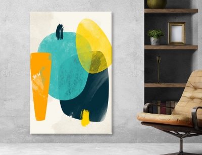 Abstract Arts Vertical Canvas 
