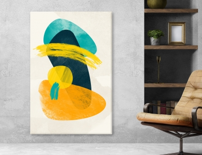Abstract Arts Vertical Canvas 