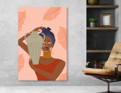 Abstract Arts Vertical Canvas 