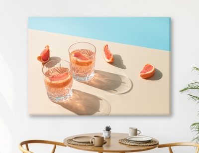 Grapefruit cocktail - Εκτύπωση σε καμβά