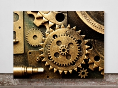 Watch cogs and geras  - Framed Canvas